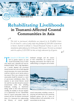 Rehabilitating livelihoods in tsunami-affected coastal communities in Asia