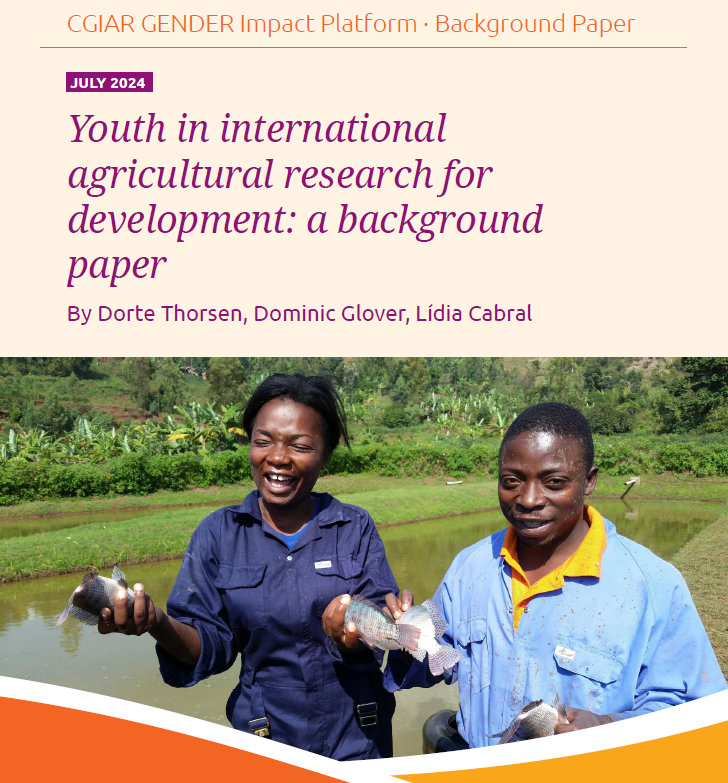 Youth in international agricultural research for development