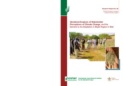 Gendered Analysis of Stakeholder Perceptions of Climate Change, and the Barriers to its Adaptation in Mopti Region in Mali, Research Report no. 68