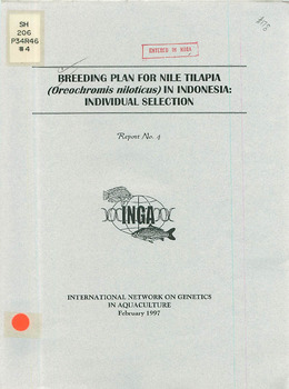 Breeding plan for Nile tilapia (Oreochromis niloticus) in Indonesia: individual selection