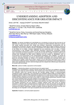 Understanding adoption and discontinuance for greater impact