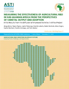 Measuring the effectiveness of agricultural R&D in Sub-Saharan Africa from the perspectives of varietal output and adoption