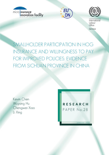 Smallholder participation in hog insurance and willingness to pay for improved policies: Evidence from Sichuan province in China