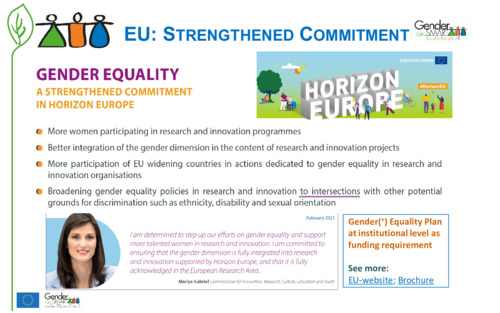 FR2.1: Gender equality - A strengthened commitment in Horizon Europe