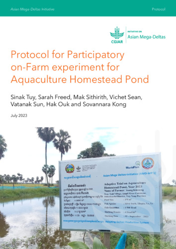 Protocol for Participatory on-Farm experiment for Aquaculture Homestead Pond