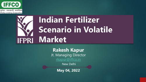 Indian Fertilizer Scenario in Volatile Market