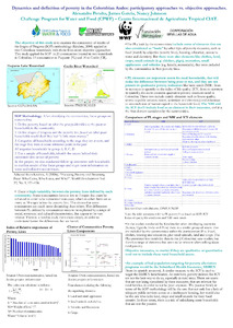 Dynamics and definition of poverty in the Colombian Andes: participatory approaches vs. objective approaches