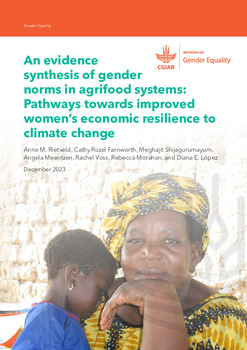 An evidence synthesis of gender norms in agrifood systems: Pathways towards improved women’s economic resilience to climate change