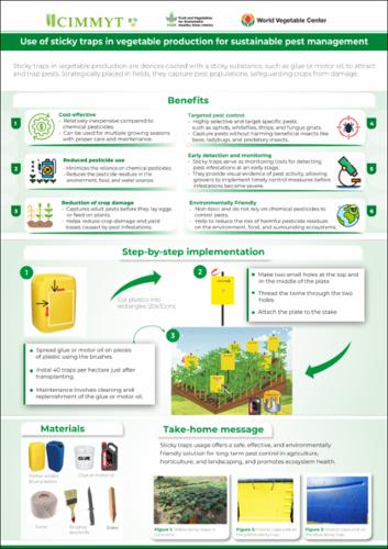 Use of sticky traps in vegetable production for sustainable pest management