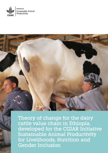 Theory of change for the dairy value chain in Ethiopia, developed for the CGIAR Initiative Sustainable Animal Productivity for Livelihoods, Nutrition and Gender Inclusion