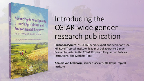 Introducing the CGIAR-wide gender research publication