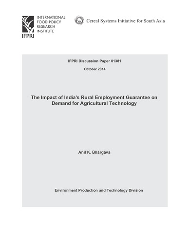 The impact of India's rural employment guarantee on demand for agricultural technology