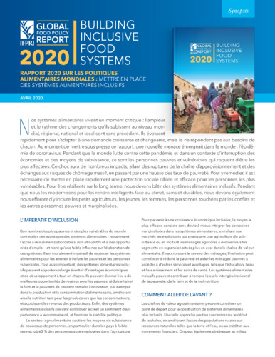2020 Global food policy report: Building inclusive food systems