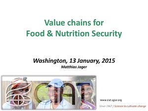 Value chains for food and nutrition security