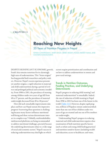 Reaching new heights: 20 years of nutrition progress in Nepal