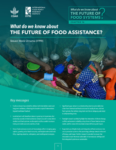 What do we know about the future of food assistance?