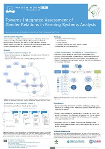Towards integrated assessment of gender relations in farming systems analysis