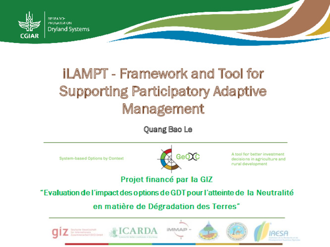 iLAMPT - Framework and Tool for Supporting Participatory Adaptive Management