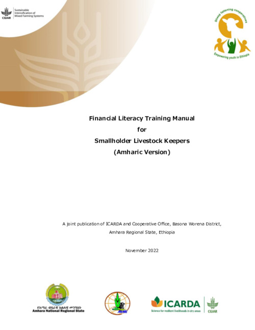 Financial Literacy Training Manual for Smallholder Livestock Keepers (Amharic Version)