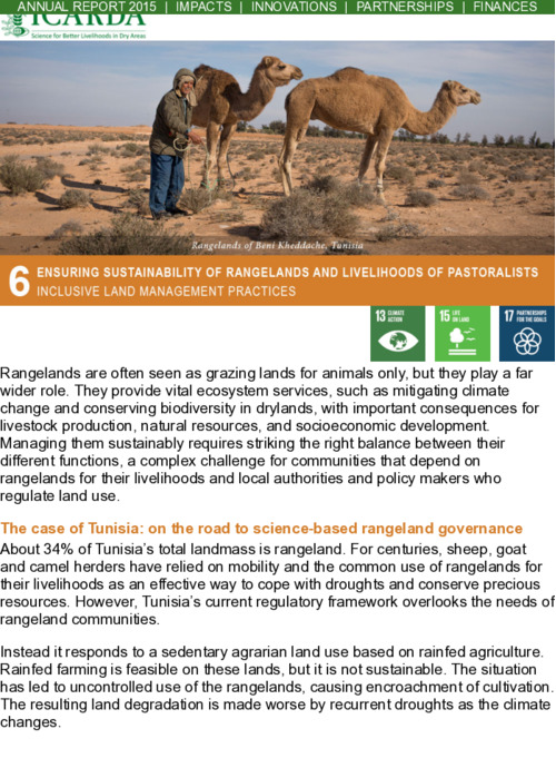 Ensuring Sustainability of Rangelands and Livelihoods of Pastoralists Inclusive Land Management Practices
