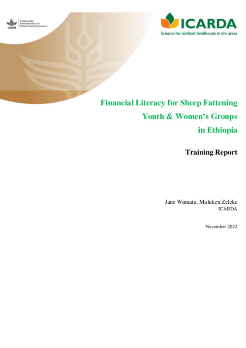 Financial Literacy for Sheep Fattening Youth & Women’s Groups in Ethiopia