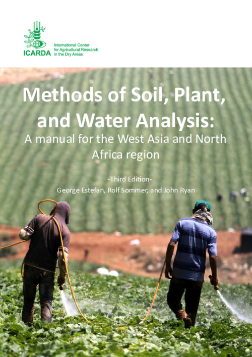 Methods of Soil, Plant, and Water Analysis: A manual for the West Asia and North Africa Region: Third Edition