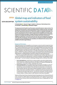 Global map and indicators of food system sustainability