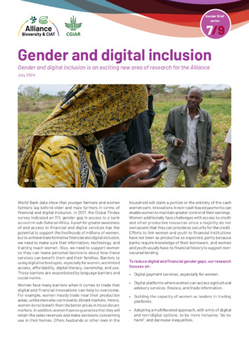 Gender and digital inclusion