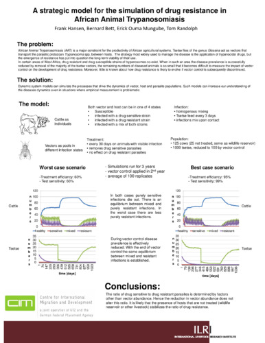 A strategic model for the simulation of drug resistance in African animal trypanosomiasis