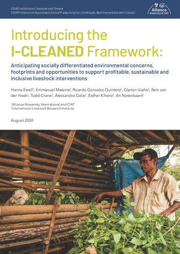 Introducing the I-CLEANED framework: Anticipating socially differentiated environmental concerns, footprints and opportunities to support profitable, sustainable and  inclusive livestock interventions