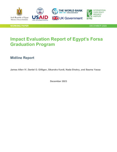 Impact evaluation report of Egypt’s Forsa Graduation Program