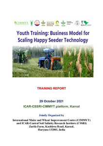 Youth Farmer’s Training : Business Model for Scaling Happy Seeder Technology