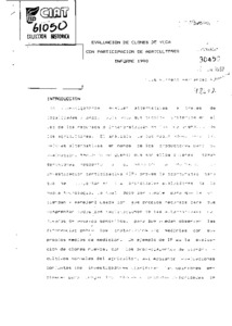 Evaluación de clones de yuca con participación de agricultures: informe 1990