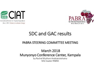 SDC and IBPMA-GAC results 2017 : PABRA STEERING COMMITTEE MEETING 2018