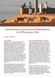 Animal-Inclusive Community Led Total Sanitation (A-CLTS) project in Mali