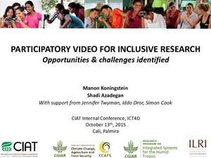 Participatory video for inclusive research: opportunities & challenges identified