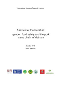 A review of the literature: Gender, food safety and the pork value chain in Vietnam