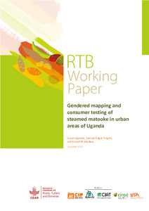 Gendered mapping and consumer testing of steamed matooke in urban areas of Uganda