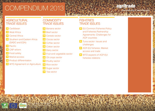 ACP-EU Trade Issues in the Agricultural and Fisheries Sectors: Agritrade Compendium 2013