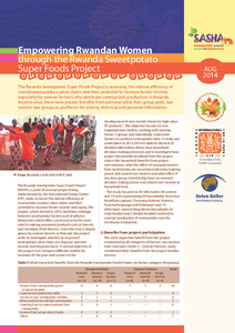 Empowering Rwandan Women through the Rwanda Sweetpotato Super Foods Project