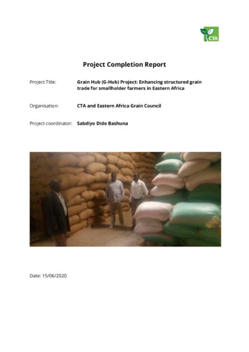 CTA Project Completion Report: Grain Hub (G-Hub) Project