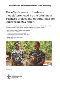 The effectiveness of ‘business models’ promoted by the Women in Business project and opportunities for improvement: a report