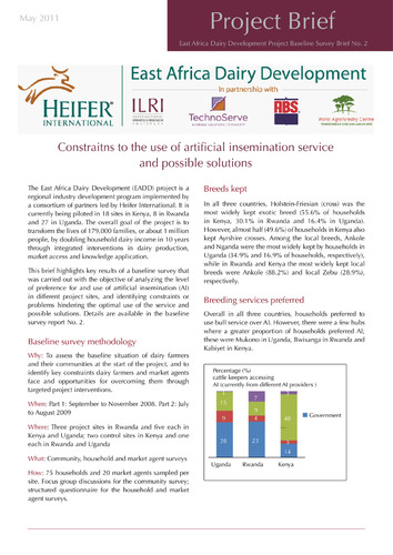 Constraints to the use of artificial insemination service and possible solutions