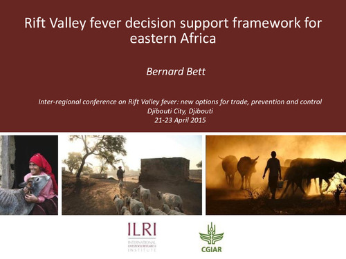 Rift Valley fever decision support framework for eastern Africa