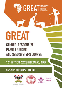 Biobook: Gender-responsive plant breeding and seed systems course, September 2022