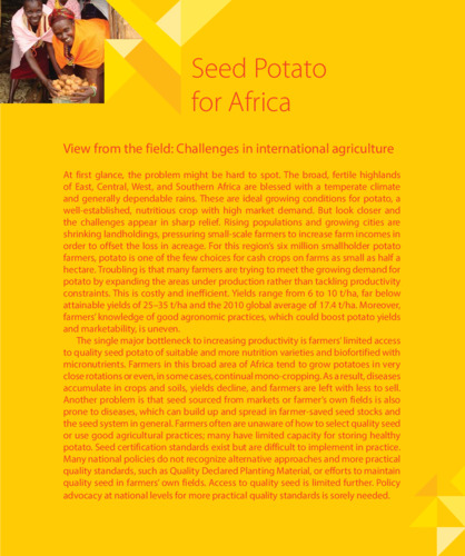 Seed Potato for Africa - SO3.