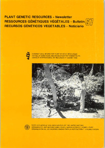 Plant Genetic Resources Newsletter: No. 67, September 1986