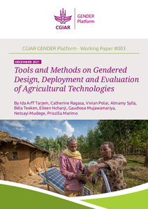 Tools and methods on gendered design, deployment and evaluation of agricultural technologies
