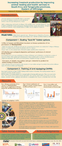 Increasing livestock production by improving animal feeding and health services in South Kivu and Tanganyika provinces, eastern of DR Congo