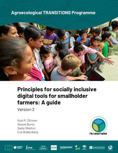 Principles for socially inclusive digital tools for smallholder farmers: A guide. Version 2